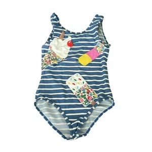 Mini Boden Kids Stripped One piece Ice Cream Swimsuit 5-6 Y Girls - Picture 1 of 6