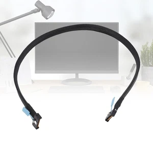 MCIO To MCIO 8X Cable 74 Pins 2.1ft Straight To Straight 32 Gbps High Speed Kit - Picture 1 of 12