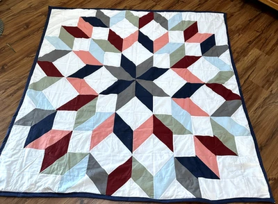 Edredón Carpenter Star hecho a mano 68x68 Foto 1 de 2