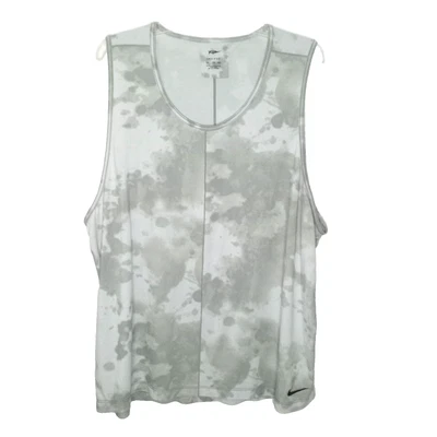 Camiseta sin mangas Nike Yoga Dri-FIT para hombre talla XXL entrenamiento de salvia ropa deportiva gimnasio absorción Foto 1 de 4