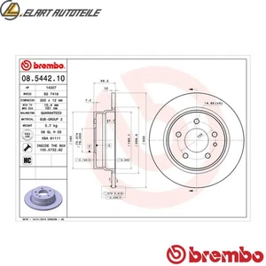 2x BREMSSCHEIBE 08.5442.10 FÜR BMW 7E32 M30B34 3.4L M30B30 3.0L 6cyl 7 E32 - Picture 1 of 9