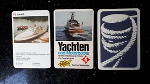 KARTENSPIELE QUARTETTE "YACHTEN & MOTORBOOTE", Berliner 631 6756, gepflegt, TIP - Picture 1 of 2