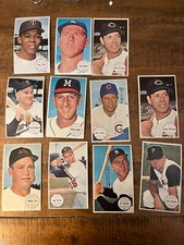 1964 Topps Giant  11 card lot ex/nm Spahn, Killebrew,Howard,Kaline ,Oliva