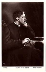 Early 1900's RPPC Rotary Photo Postcard Reverend Father R. W. Benson Preist - Picture 1 of 4