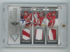 2011-12 Panini Titanium Hat Tricks  Patches  Shanahan, Howard,  Datsyuk /15