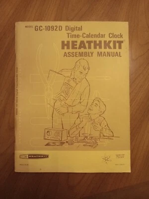 HEATHKIT GC-1092 CALENDARIO DIGITAL RELOJ MANUAL DE MONTAJE Foto 1 de 4