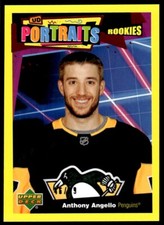 2020-21 Upper Deck UD Portraits YELLOW /99 Anthony Angello Pittsburgh Penguins