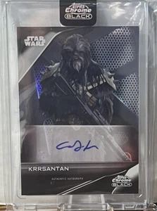2023 Topps Star Wars Chrome Black KRRSANTAN Auto #A-CJ CAREY JONES - Picture 1 of 1