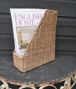 Ikea Trummis Wicker Rattan Cane Magazine Document File Office Desk Organiser - Picture 1 of 14