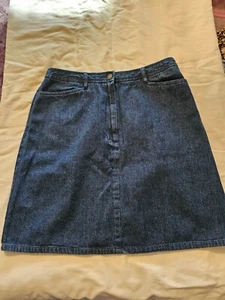 Village Sport Dark Denim Skirt Size 12 - Picture 1 of 5