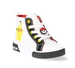 New Pokemon, Nintendo, Pikachu Kids High-Top Sneakers, Sizes 4. free shipping. - Picture 1 of 5