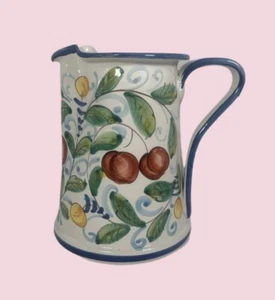 Brocca toscana vintage caraffa vino firmata Armando Poggi Firenze Italia dipinta a mano - Foto 1 di 13