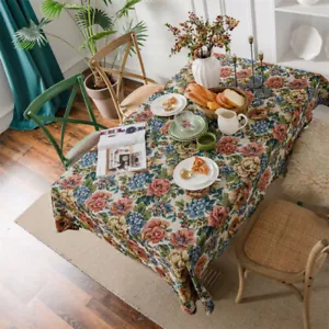 1pc Bohemia Tablecloth Rectangle Table Cloth Cover for Dining Room Kitchen Party - Picture 1 of 90