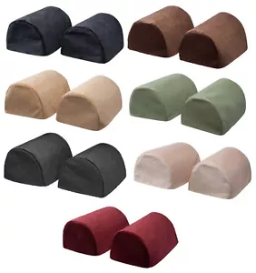 Chenille Round Arm Caps Plain Soft Touch Furniture Sofa Chair Cover Antimacassar - Picture 1 of 48