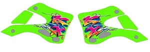 Gráficos de cubierta para Kawasaki KX 125 250 KX 250 125 1999-2002 calcomanías de la vieja escuela - Imagen 1 de 1
