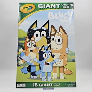 Crayola Bluey Giant Coloring Pages Coloring Book 18 Pages 18 in - Picture 1 of 8