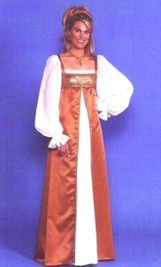 Secrets Golden Maiden Medieval Woman Dress Costume XS XSmall SAL-118 MSRP $110 - Picture 1 of 4