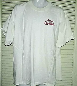 T-shirt St Louis Cardinals uomo XL bianca MBNA SGA usata - Foto 1 di 5
