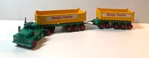 MATCHBOX Lesney GIANT SIZE K16 Dodge Tractor + FRUEHAUF TIPPER Trailer ENGLAND - Picture 1 of 10
