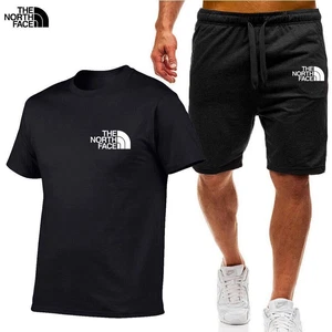 The North Face Men's Leisure Sports Set Sweatshirt Shorts Hiking T-shirt 2024 NW
