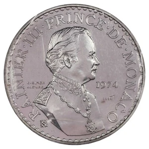 Monaco - 50 francs 1974 ESSAI Rainier III argent - scellé FDC - KM.E66 GadMC.162 - Imagen 1 de 2