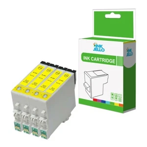 4 żółty wkład atramentowy do Epson Stylus Photo R200 R220 R300 R300M R320 R330 - Zdjęcie 1 z 9
