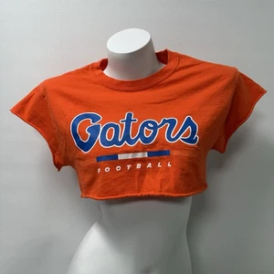 Florida Gators Crop Top T Shirt Womens Small Orange Short Sleeve NCAA - Picture 1 of 9