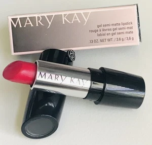New In Box Mary Kay Gel Semi-Matte Lipstick Powerful Pink Full Size Fast Ship - Picture 1 of 2