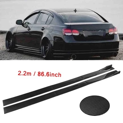 Carbon Fiber 86.6inch Side Skirt Extensions Rocker Panel For Lexus GS350 IS350 Foto 1 de 4