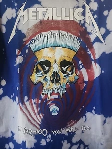 Metallica In Vertigo You Will Be Heavy Metal  Tie Dye Shirt 4XL Blue A122 New  - Picture 1 of 5