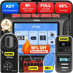 XTOOL X100PAD3 KC501 KS-1 Car IMMO Key Programmer & Auto Diagnostic OBD2 Scanner - Picture 1 of 28