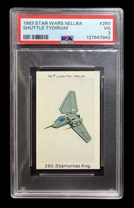 1983 star wars nellba #260 shuttle tydirium; copyright SSP on front PSA 3 - Picture 1 of 3