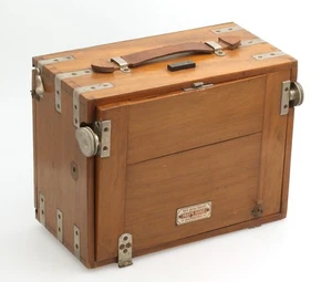 Friedrich Kunze Hamburg 13x18 cm Kamera mit Extra Rapid Aplanat 13:18 - Picture 1 of 5