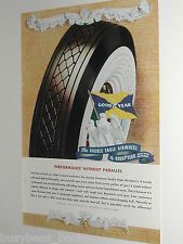 1940 GOODYEAR TIRE advertisement, Double Eagle Tires, color art