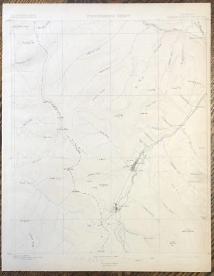 1882-1897 Colorado Tenmile District Kokomo Recen Survey Topographical Map - Image 1 of 4