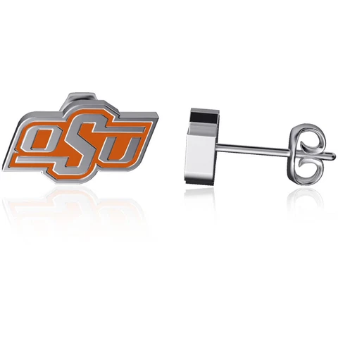 Dayna Designs Oklahoma State Cowboys Enamel Post Earrings Cover
