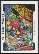 1990 Marvel Todd McFarlane Series II Trading Card #42 Spider-Man #4