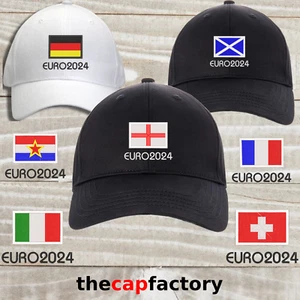 UEFA Euro 2024 Gorra Bordada Fútbol Adulto Inglaterra Bandera Europea - Imagen 1 de 13