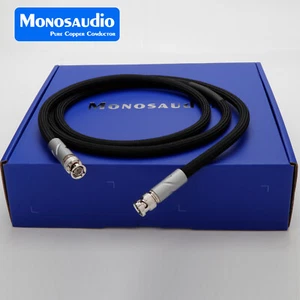Cable coaxial BNC Monosaudio plata pura cable digital para audiófilos cable de audio SMA - Imagen 1 de 19