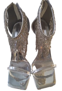 SANDALIAS DE AGUJA AZALEA WANG ARISTA PLATEADAS PARA MUJER 8 - Imagen 1 de 5