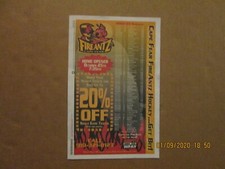 ACHL Cape Fear Fire Antz Vintage Defunct Circa 2002-03 Team Logo Paper Schedule