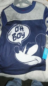 Size 5.6 Small Boys Mickey Mouse OH BOY Pajama's Disney Store - Picture 1 of 3