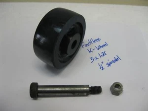 Faultless K-Wheel 3" x 1.25" x 1/2" Wheel Caster Roller for Equipment - Picture 1 of 12