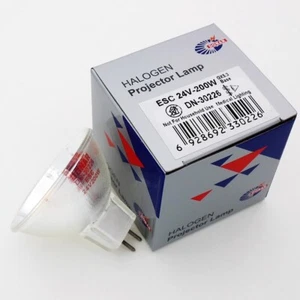 Lampada lampadina ESC 24V 200W per proiettore Elmo GS1200 Super 8 luce proiettore scorrevole - Foto 1 di 3