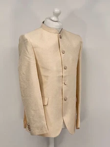 Men's Banarsi Cream Prince Jacket - Picture 1 of 4