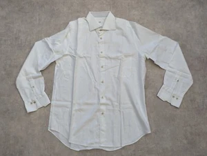 Pal Zileri Hemd Herren 16,5 Baumwolle Weiß Button Down Italy 42 Large Smart Hochzeit - Bild 1 von 9