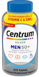 Centrum Silver Uomo 50+ Multivitaminico, 275 Compresse, dagli USA, scadenza 2027, spedizione veloce - Foto 1 di 3