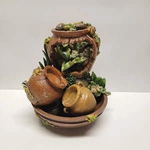 Musical Urn Indoor Water Fountain Oasis CIB With Frogs Classic Treasures Brand - Picture 1 of 10