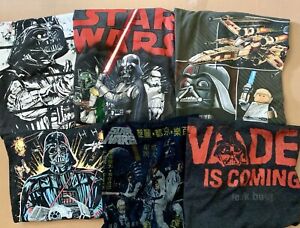 Star Wars T-shirt Lot of 6 Darth Vader Lego Japanese Men’s Large
