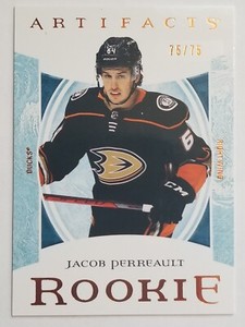2022-23 Upper Deck Artifacts Autumn Parallel #194 Jacob Perreault Rookie 75/75